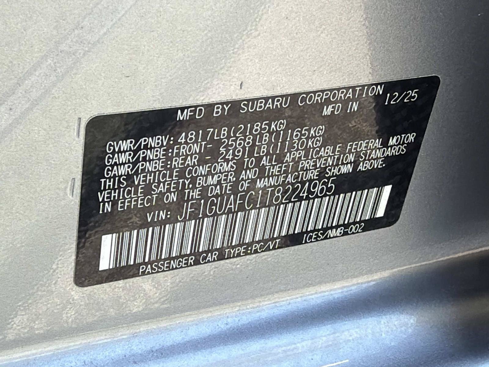 Certified 2026 Subaru Impreza 2.0i Sport w/ Popular Package #1 AWD/4WD image 34