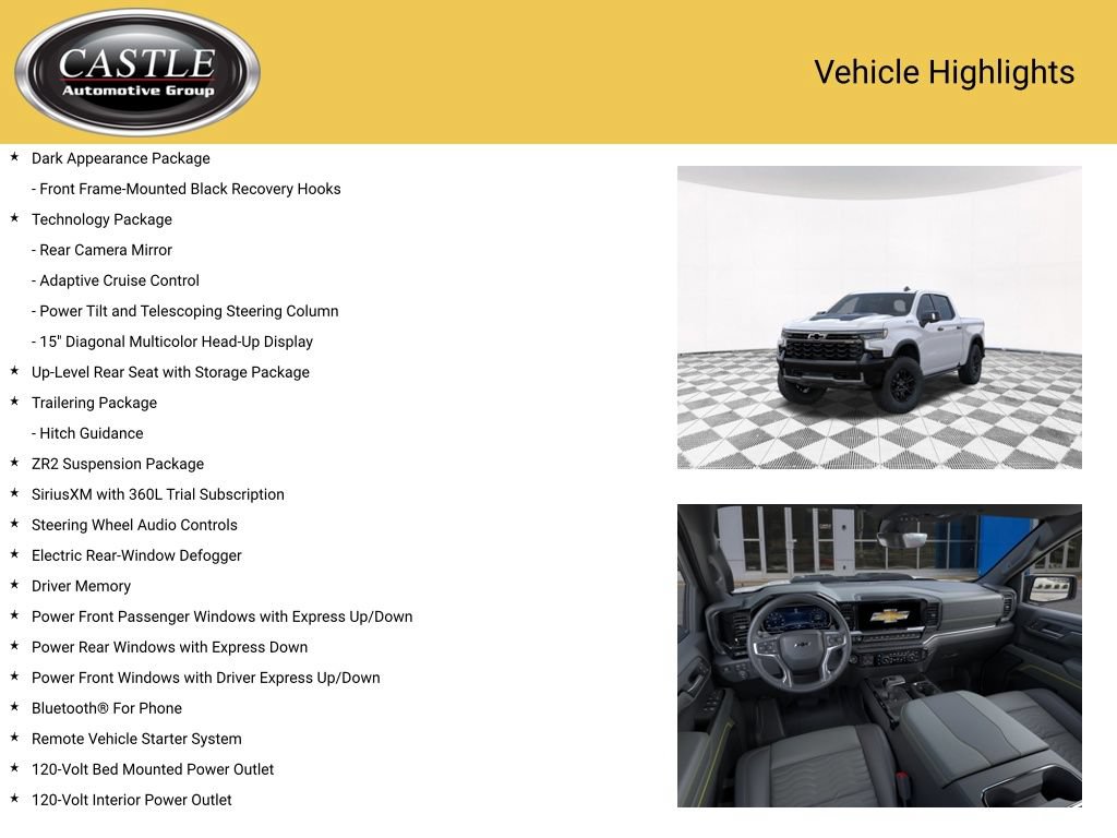 New 2026 Chevrolet Silverado 1500 ZR2 w/ Dark Appearance Package AWD/4WD image 16