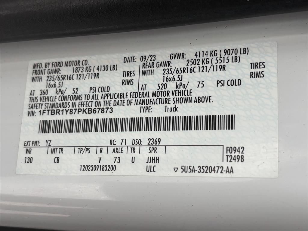 Used 2023 Ford Transit 250 Low Roof w/ Exterior Upgrade Package image 30