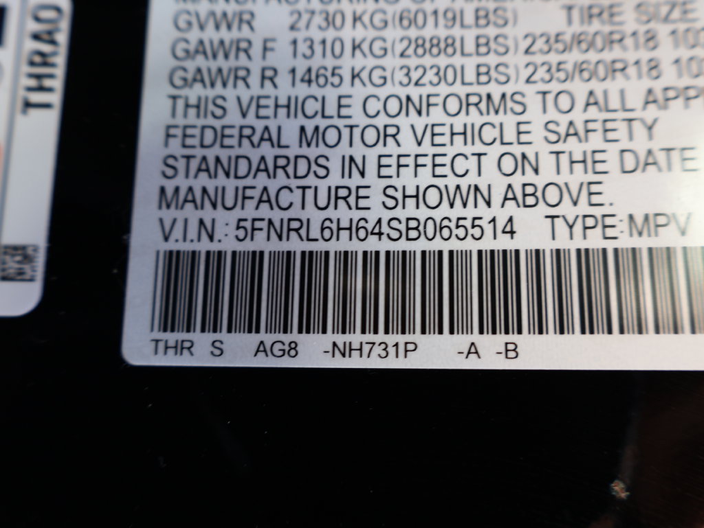 Certified 2025 Honda Odyssey EX-L image 35