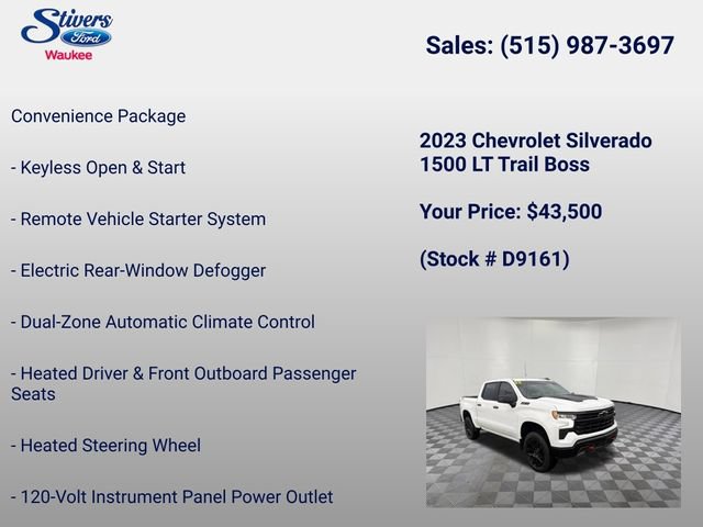 Used 2023 Chevrolet Silverado 1500 LT Trail Boss w/ Protection Package AWD/4WD image 34