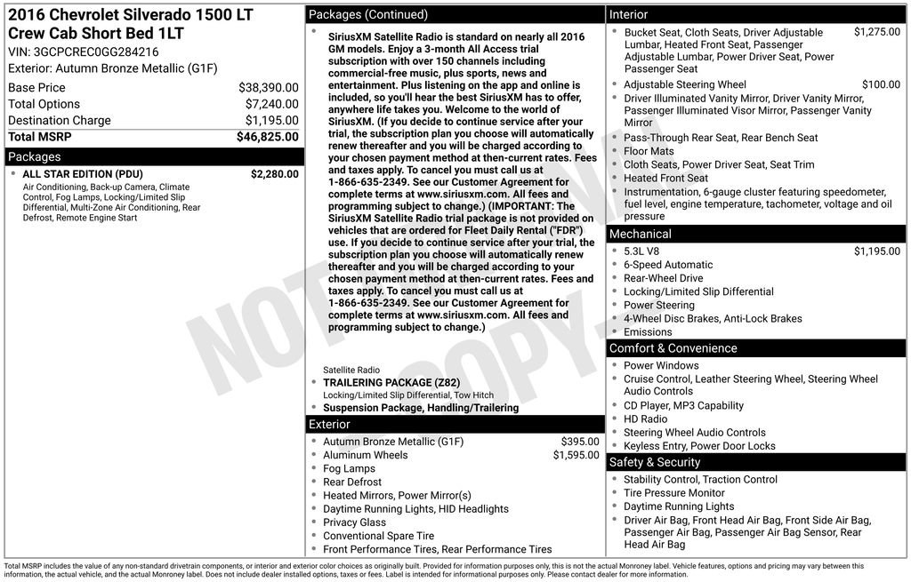 Used 2016 Chevrolet Silverado 1500 LT w/ All Star Edition image 4