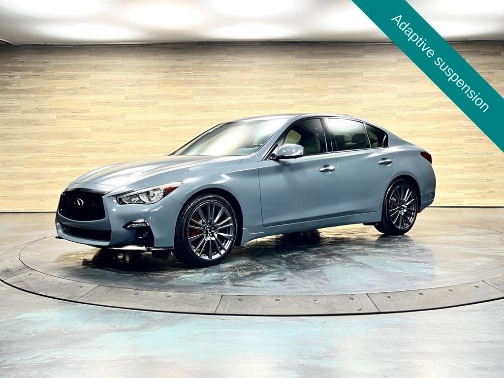 Used 2021 INFINITI Q50 Red Sport 400 w/ Carbon Fiber Package AWD/4WD image 8
