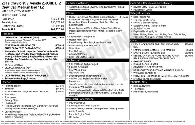 Used 2019 Chevrolet Silverado 2500 LTZ w/ Duramax Plus Package image 11