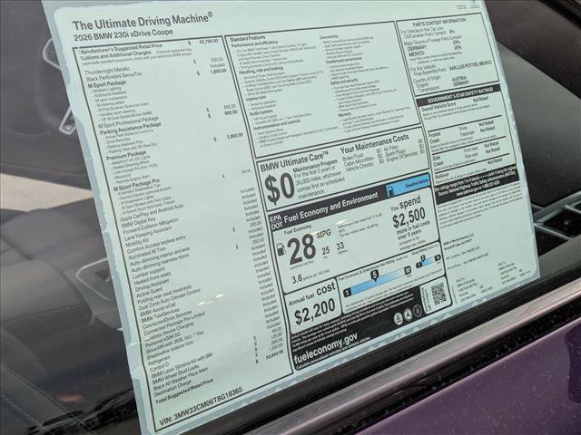 Used 2026 BMW 230i xDrive Coupe w/ Premium Package AWD/4WD image 19