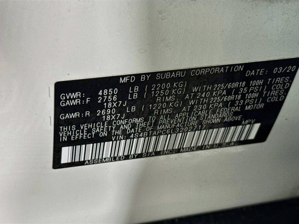 Used 2020 Subaru Outback Touring AWD/4WD image 36