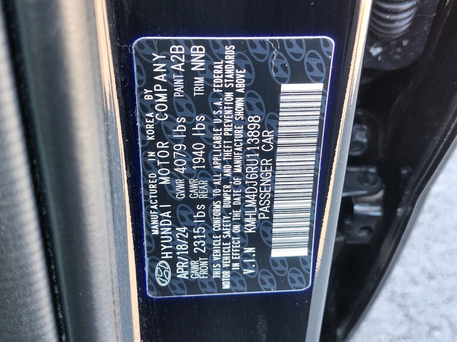 Certified 2024 Hyundai Elantra Blue FWD image 34