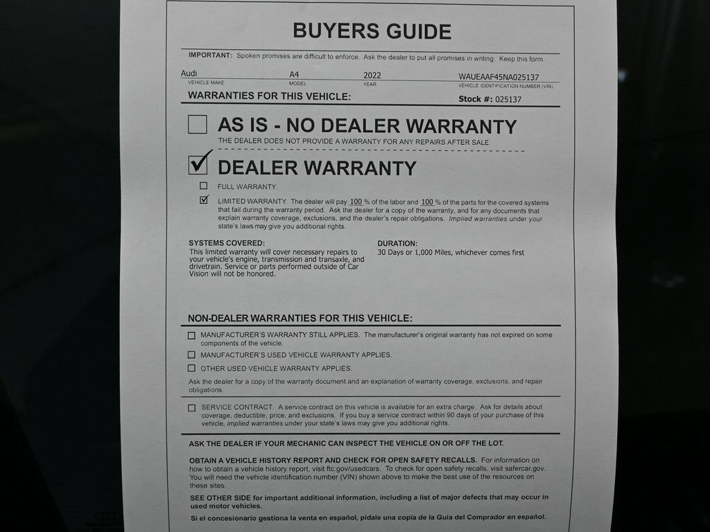 Used 2022 Audi A4 2.0T Premium Plus w/ Premium Plus Package image 37