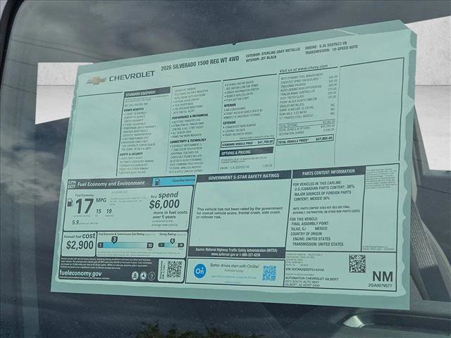 New 2026 Chevrolet Silverado 1500 W/T w/ Trailering Package image 17