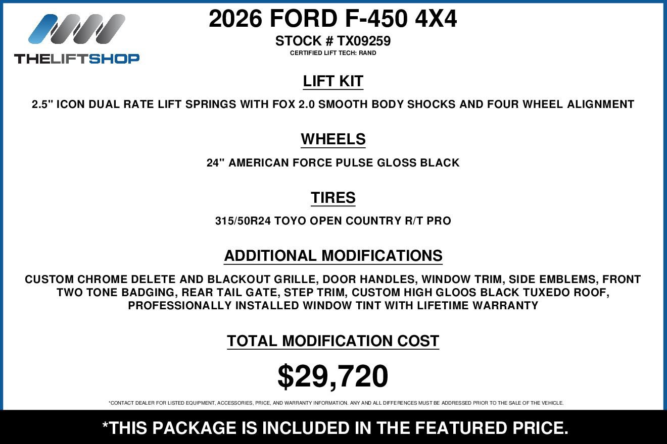 Used 2026 Ford F450 King Ranch w/ Chrome Package AWD/4WD image 2