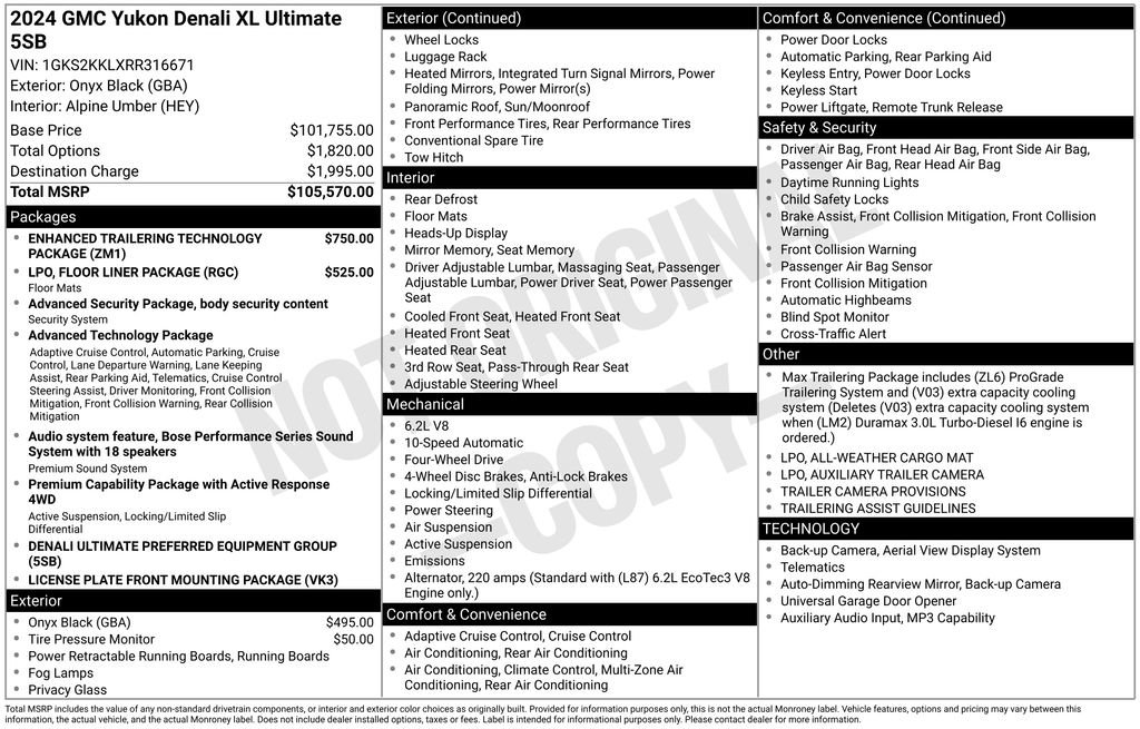 Used 2024 GMC Yukon XL Denali Ultimate image 31