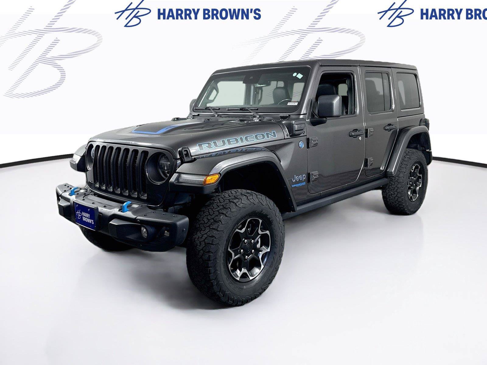 Used 2021 Jeep Wrangler Unlimited Rubicon 4xe w/ Steel Bumper Group AWD/4WD image 1