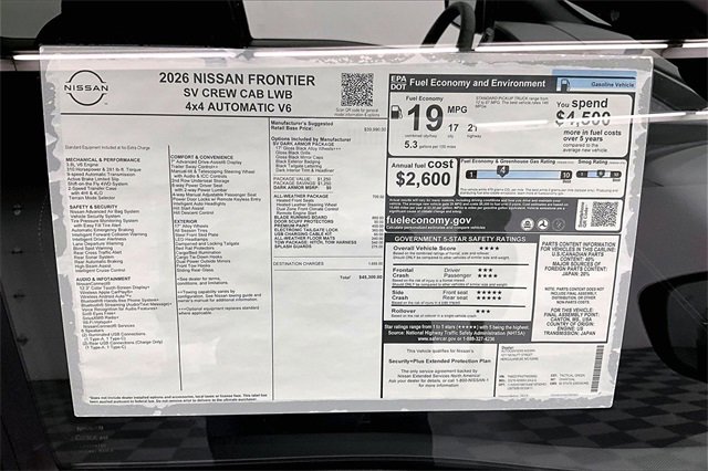 New 2026 Nissan Frontier SV image 40