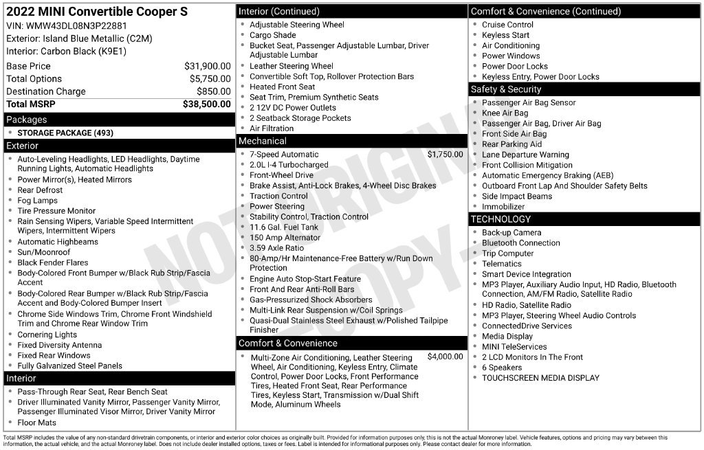 Used 2022 MINI Cooper S FWD image 9
