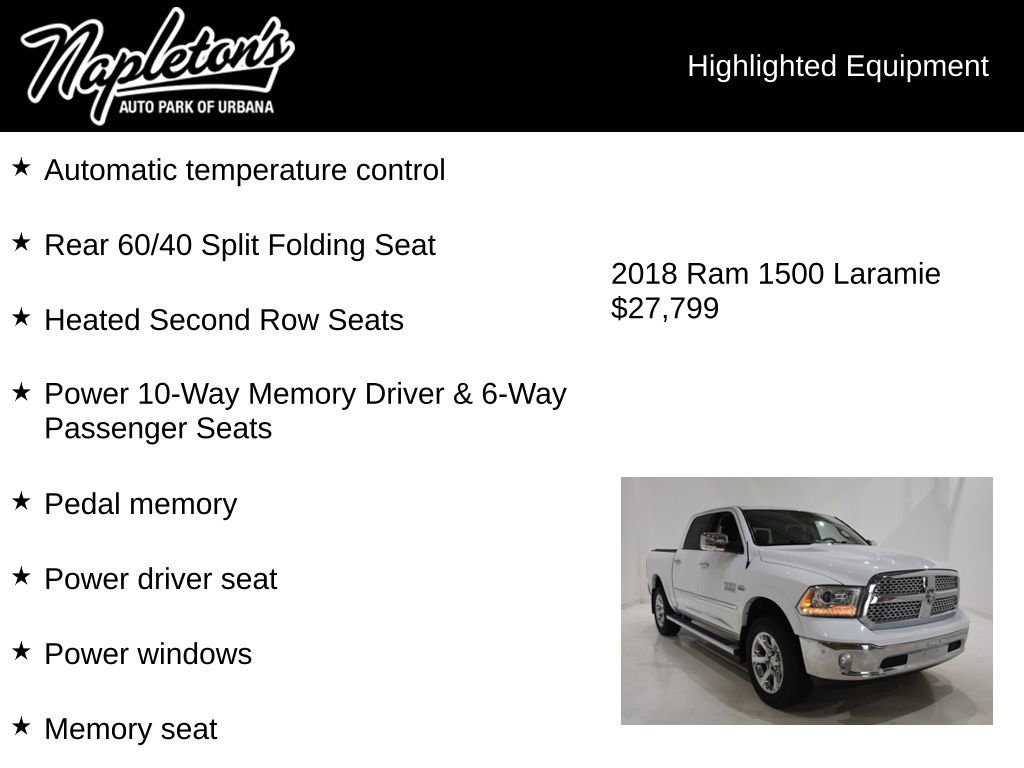 Used 2018 RAM 1500 Laramie AWD/4WD image 15