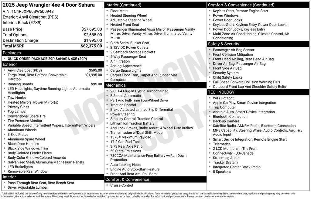 Used 2025 Jeep Wrangler Unlimited Sahara image 5