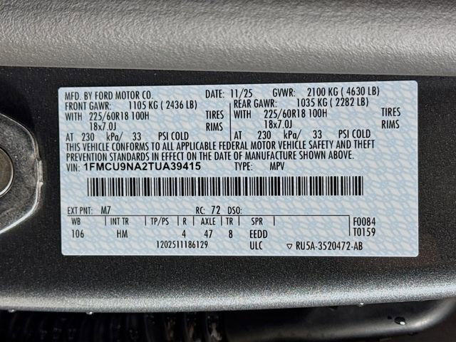 New 2026 Ford Escape ST-Line Select w/ Tech Pack #2 image 32