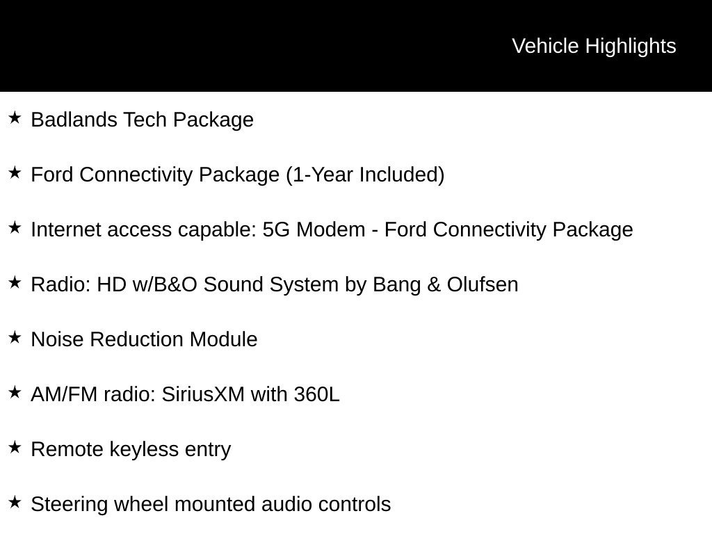 New 2026 Ford Bronco Sport Badlands w/ Badlands Tech Package AWD/4WD image 7