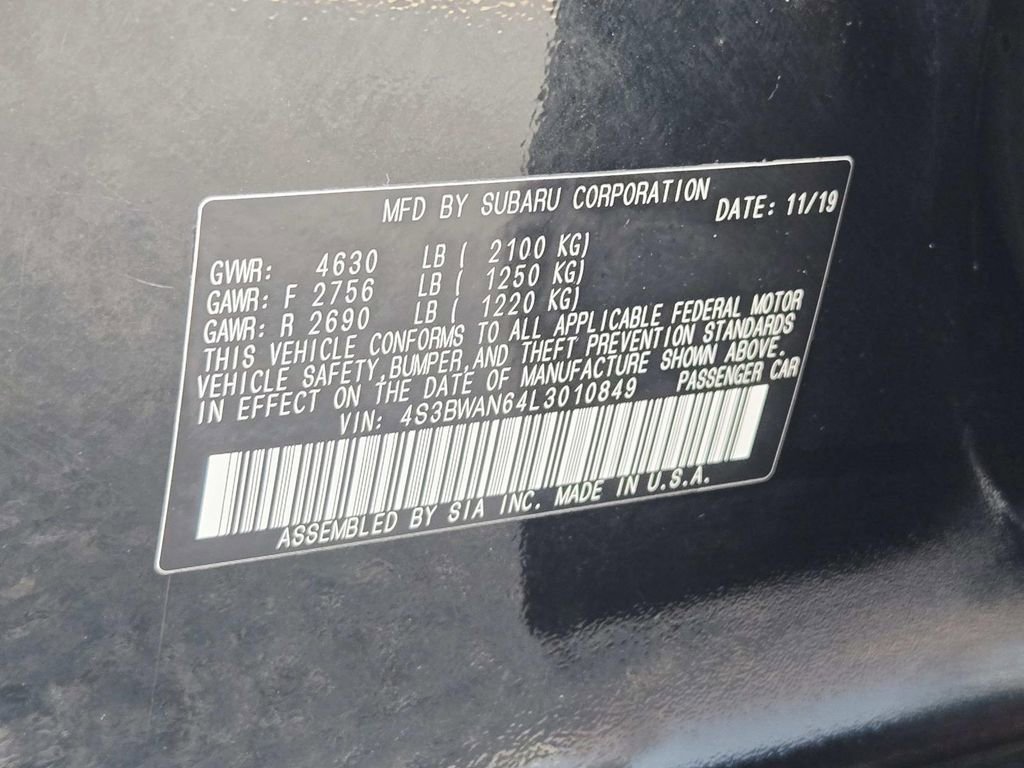 Used 2020 Subaru Legacy Limited w/ Popular Package #2 image 38