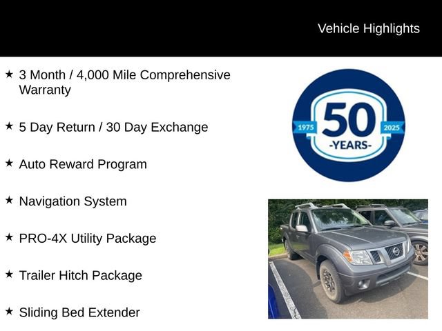 Certified 2020 Nissan Frontier PRO-4X w/ Pro-4x Utility Package AWD/4WD image 5
