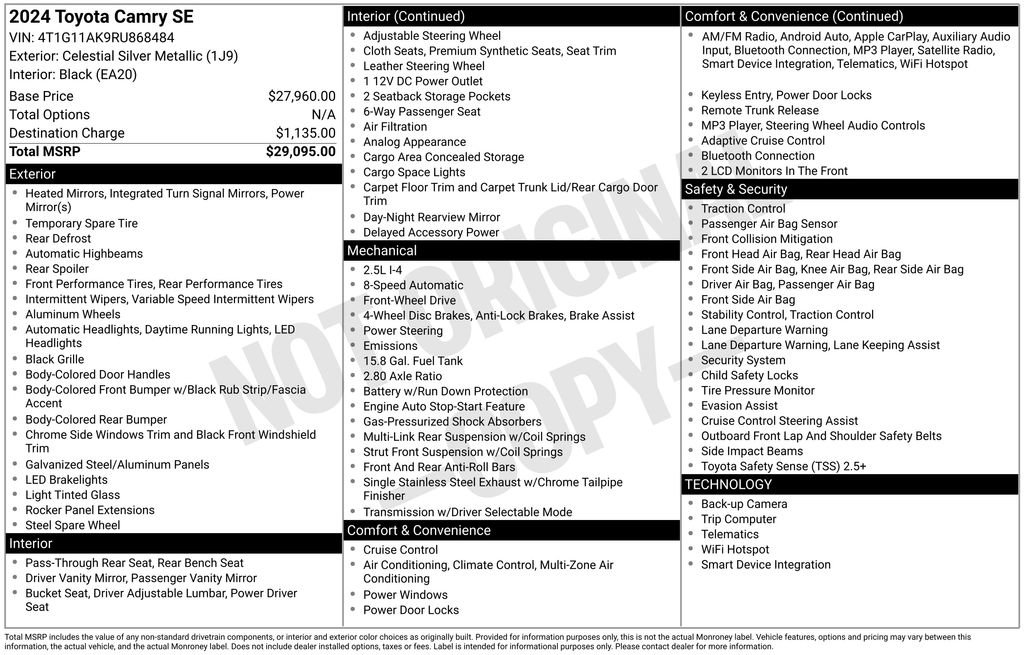 Used 2024 Toyota Camry SE image 31