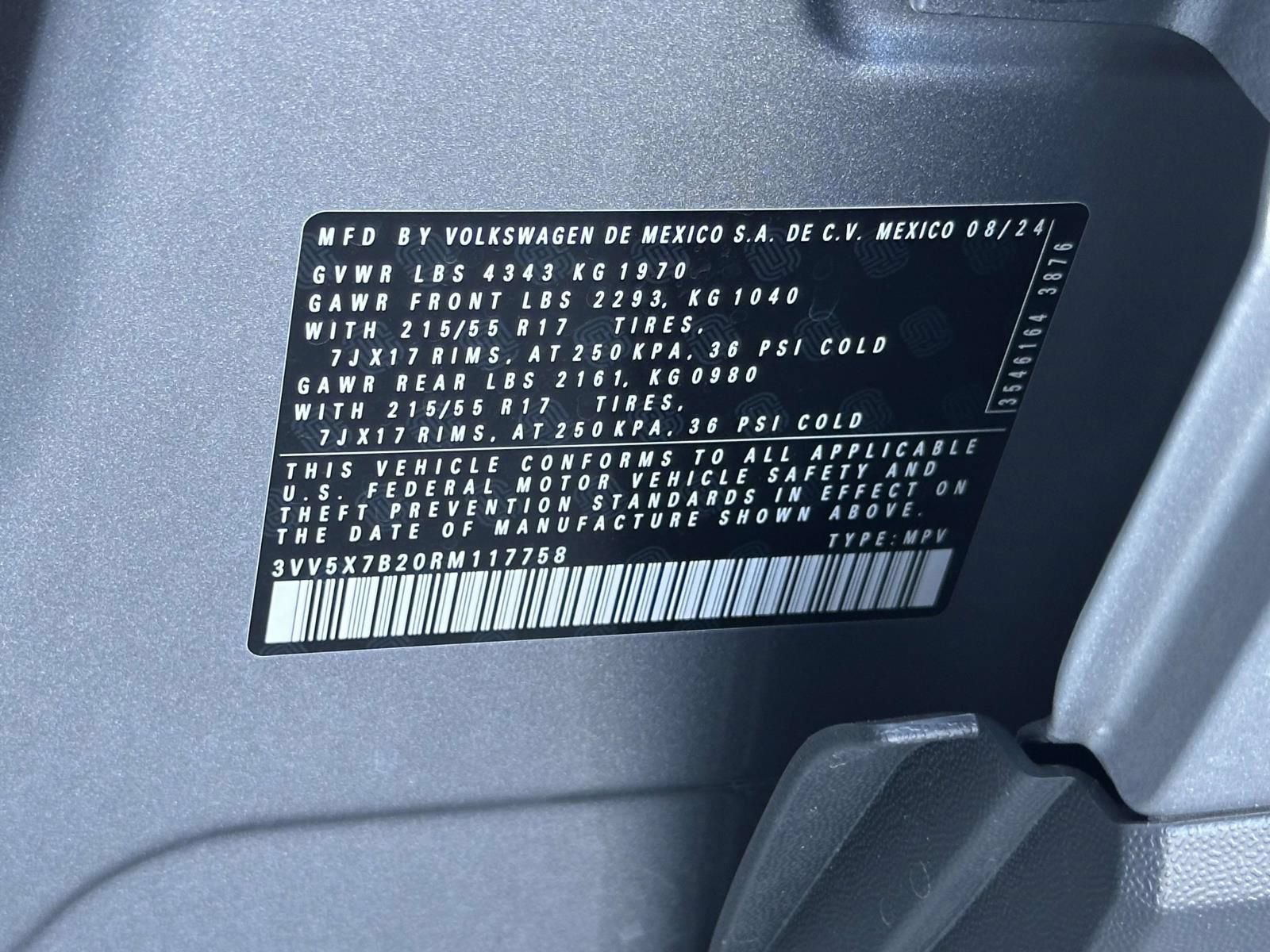 Certified 2024 Volkswagen Taos S FWD image 26