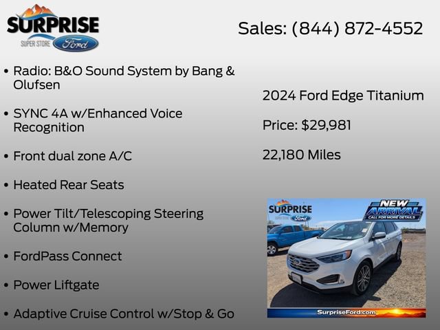 Used 2024 Ford Edge Titanium w/ Equipment Group 301A AWD/4WD image 16