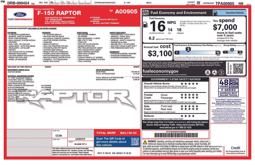 New 2026 Ford F150 Raptor image 6