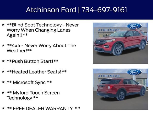 Certified 2022 Ford Explorer XLT w/ Equipment Group 202A image 8