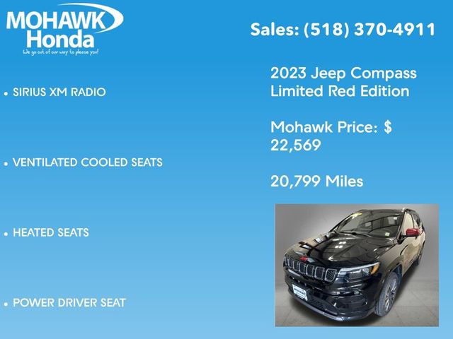Used 2023 Jeep Compass Limited w/ Elite Group for (Red) Edition AWD/4WD image 14