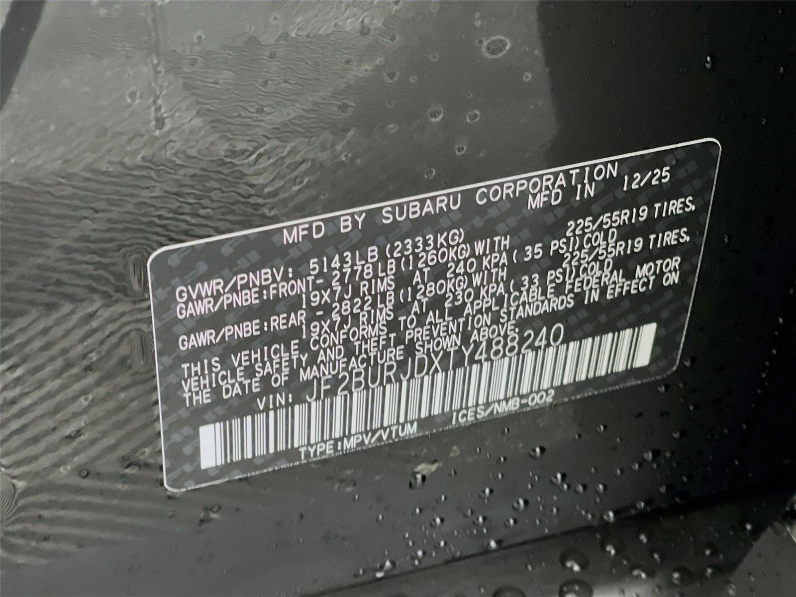 New 2026 Subaru Outback Touring XT image 23