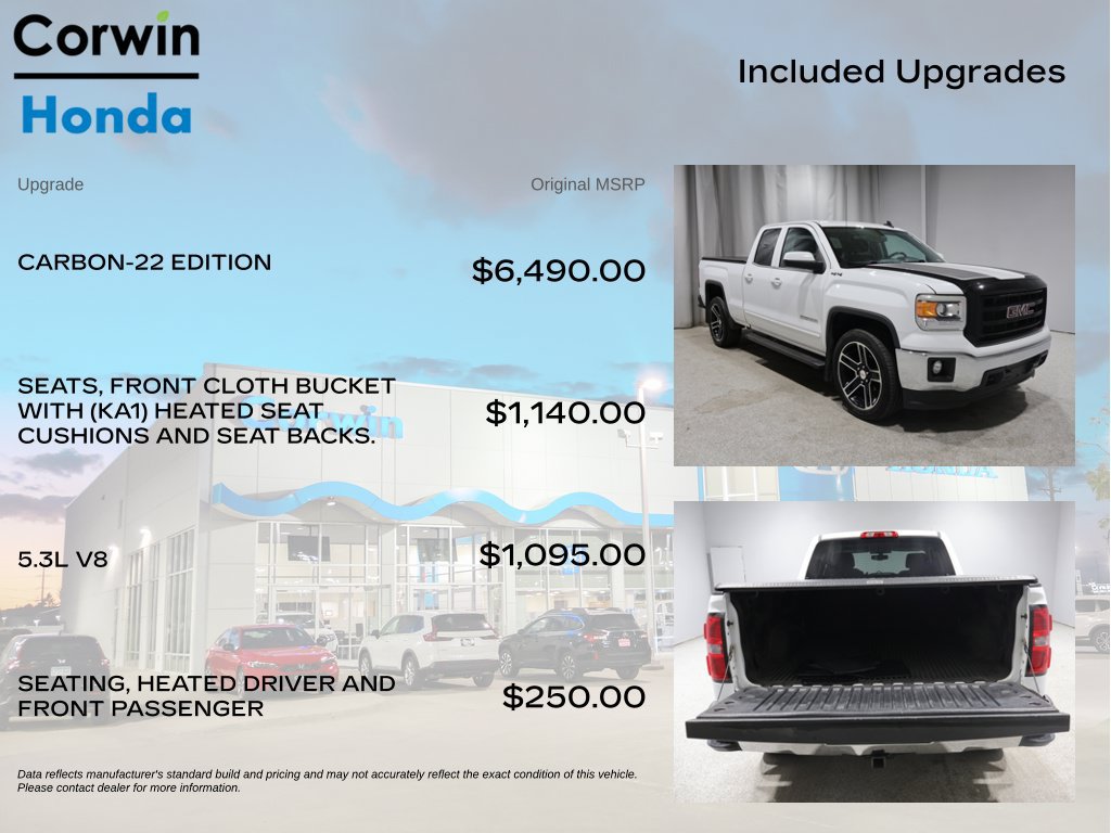 Used 2015 GMC Sierra 1500 SLE w/ Carbon-22 Edition AWD/4WD image 4