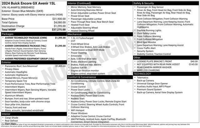 Used 2024 Buick Encore GX Avenir w/ Avenir Technology Package image 6