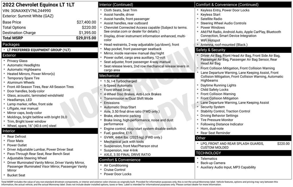 Used 2022 Chevrolet Equinox LT FWD image 35