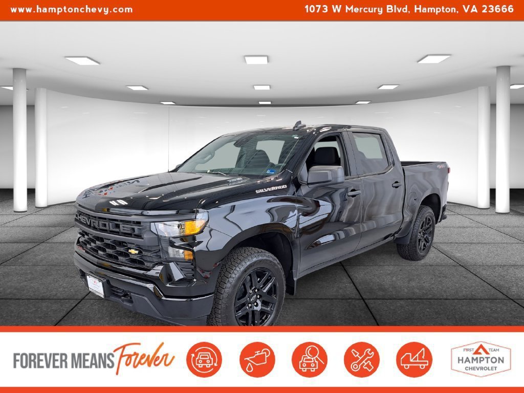 New 2026 Chevrolet Silverado 1500 Custom w/ Turbomax Blackout Package