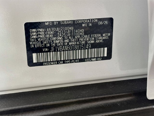 New 2026 Subaru WRX Limited AWD/4WD image 32