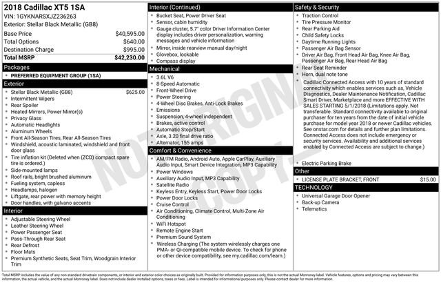 Used 2018 Cadillac XT5 FWD image 31