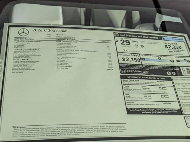 New 2026 Mercedes-Benz C 300 Sedan image 18