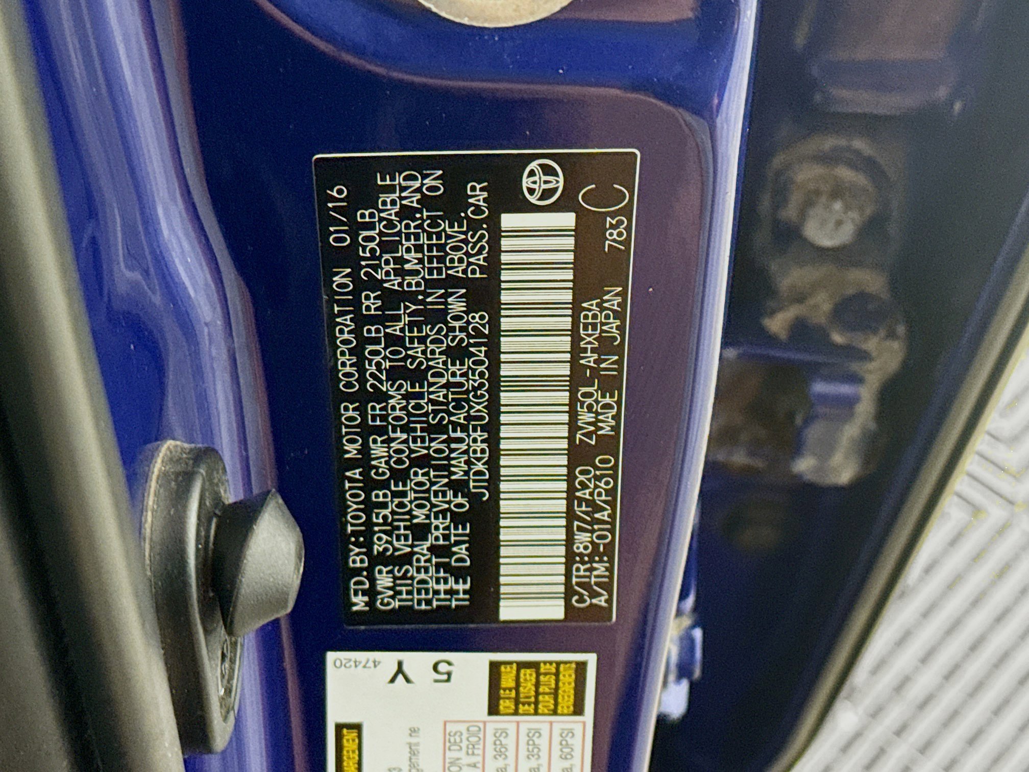 Used 2016 Toyota Prius Two image 40