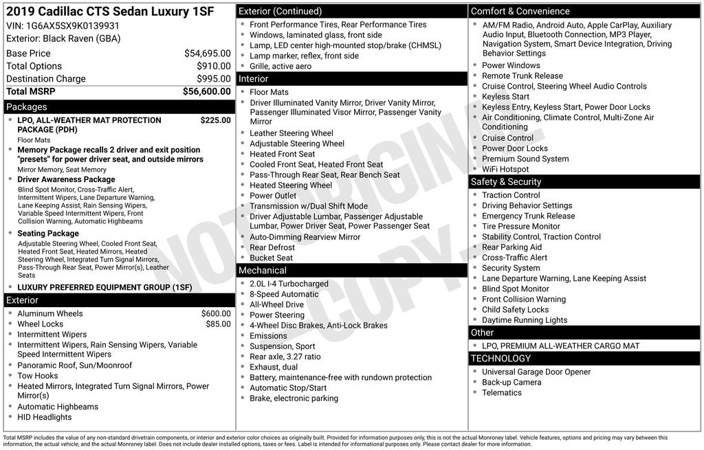 Used 2019 Cadillac CTS Luxury image 12