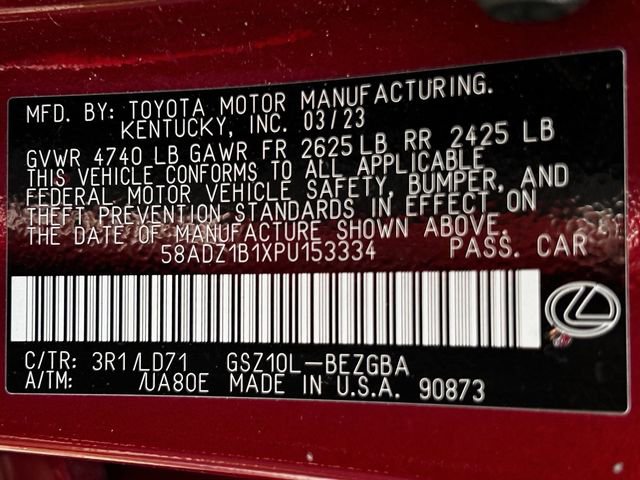 Used 2023 Lexus ES 350 w/ Premium Package FWD image 35