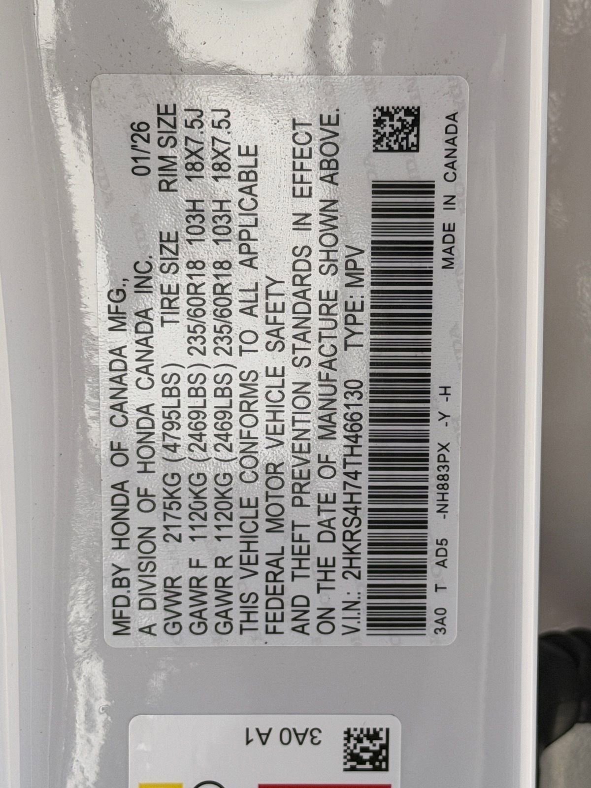 New 2026 Honda CR-V EX-L image 23