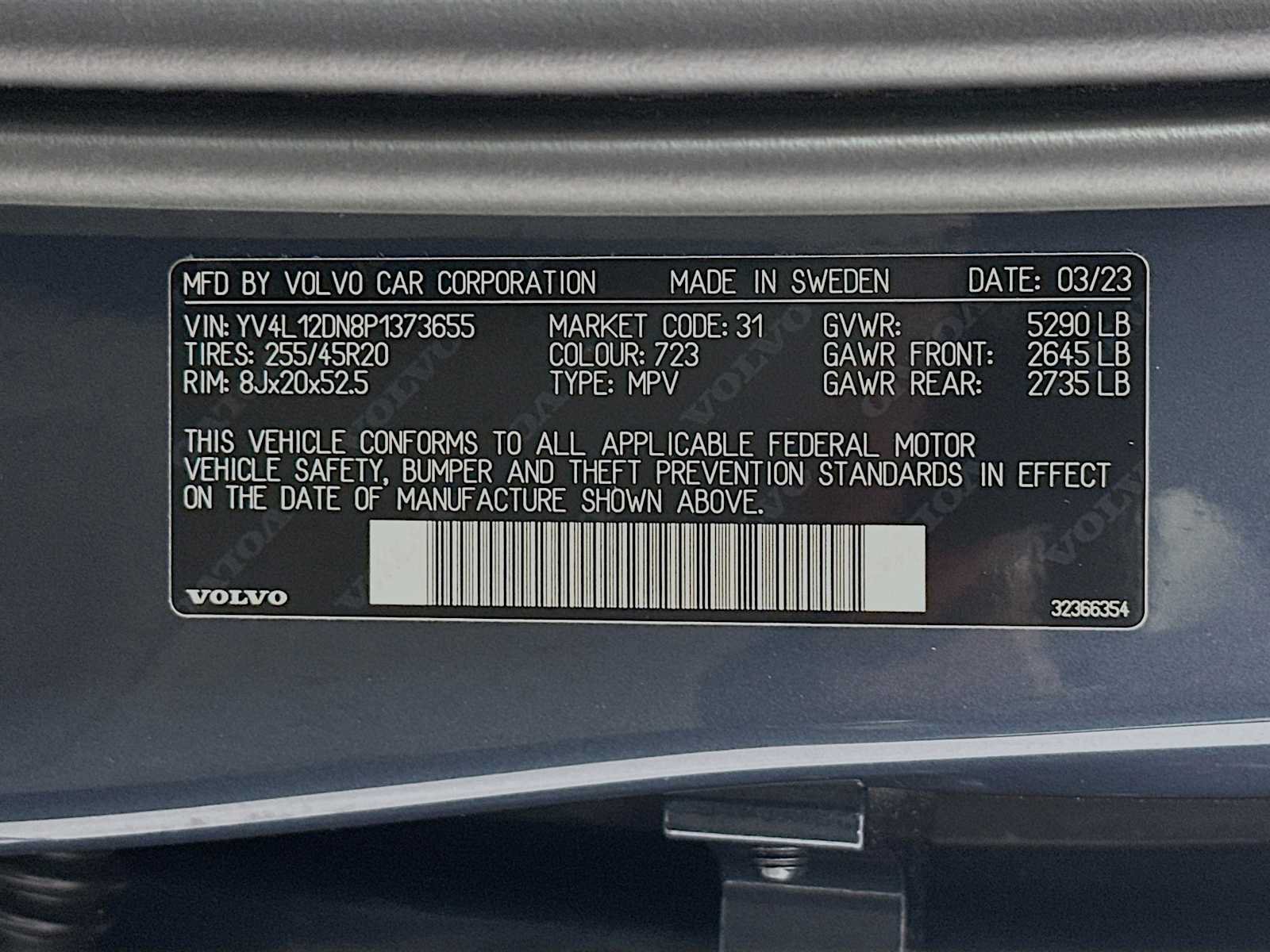 Used 2023 Volvo XC60 B5 Plus w/ Protection Package Premier FWD image 30