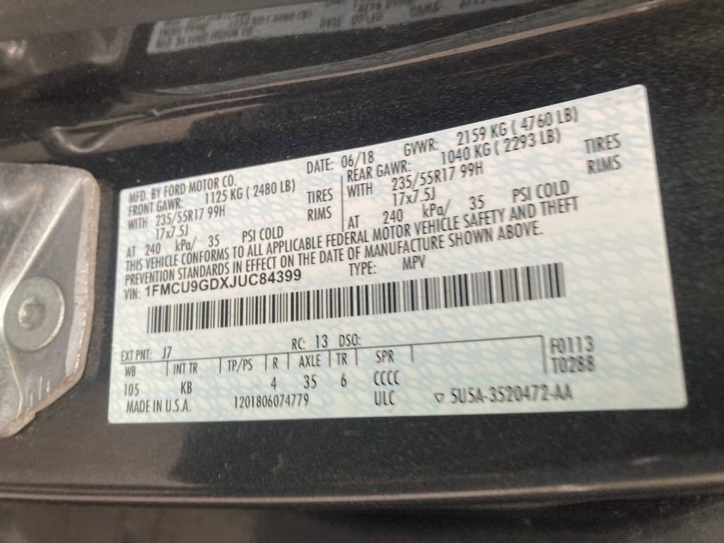 Used 2018 Ford Escape SE AWD/4WD image 39