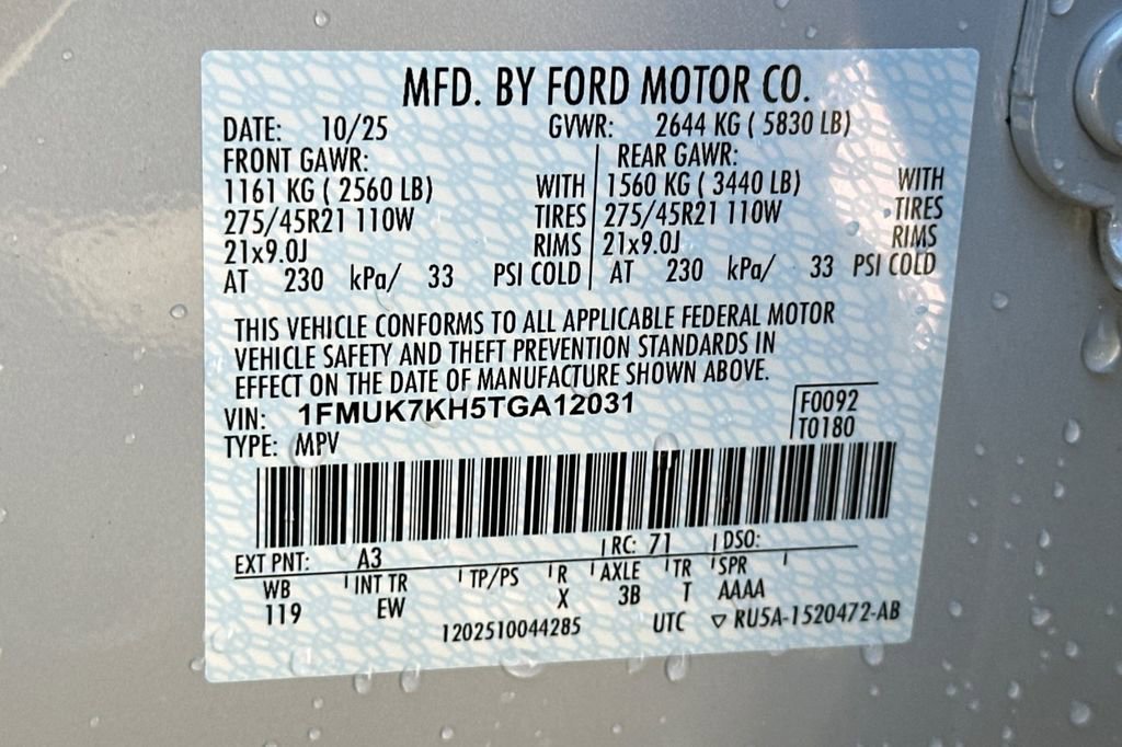 New 2026 Ford Explorer ST-Line w/ ST-Line Street Pack RWD image 25