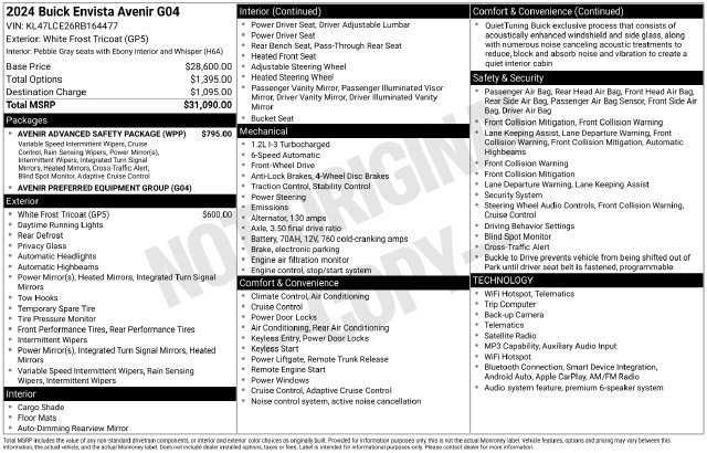 Certified 2024 Buick Envista Preferred FWD image 7