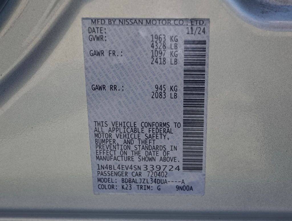 Used 2025 Nissan Altima 2.5 SL FWD image 26