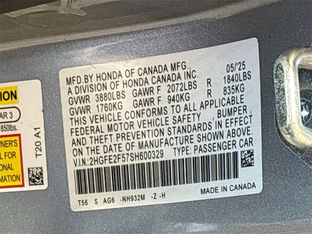 Used 2025 Honda Civic Sport image 29