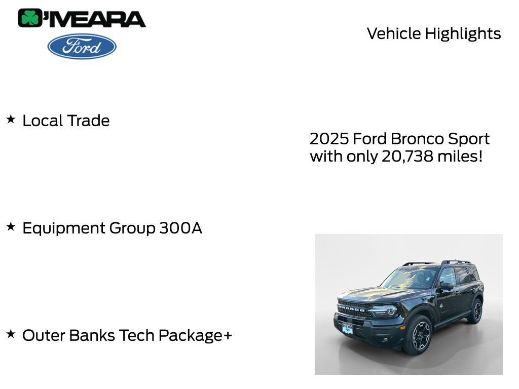 Used 2025 Ford Bronco Sport Outer Banks w/ Outer Banks Tech Package+ AWD/4WD image 8