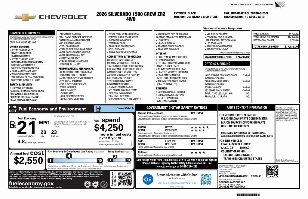 New 2026 Chevrolet Silverado 1500 ZR2 image 4